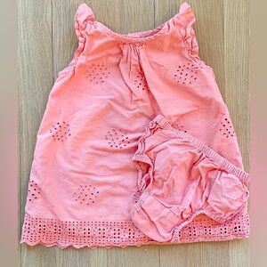 Baby Gap Pink Dress and Bloomer Set